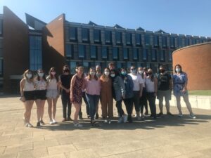 Group photo of the 2020 cohort at University of Sussex for their first Summer School