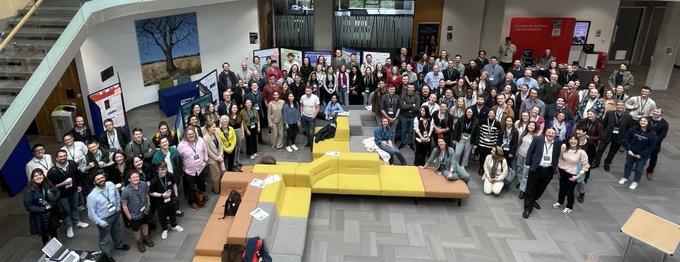 group photo of SoCoBio annual conference attendees